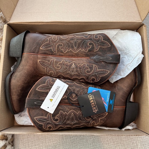 Shyanne Shoes - SHYANNE Women’s Jesse Performance Zero Gravity Leather Western Boots NIB size 8